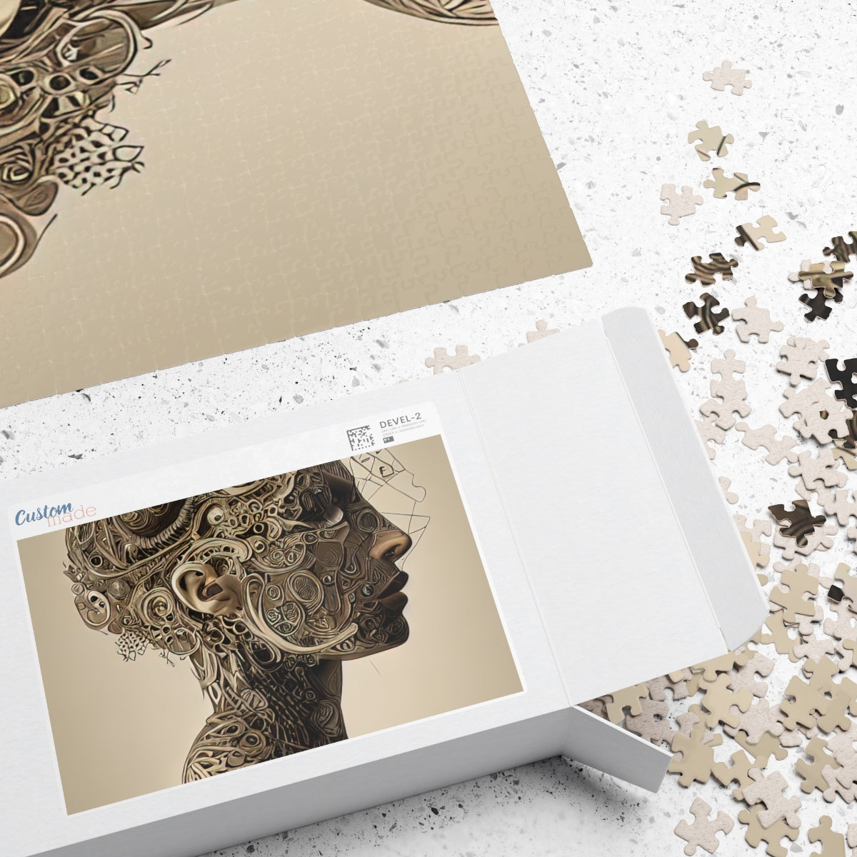 Puzzle (110, 252, 500, 1014-piece) | Abstract Girl Art