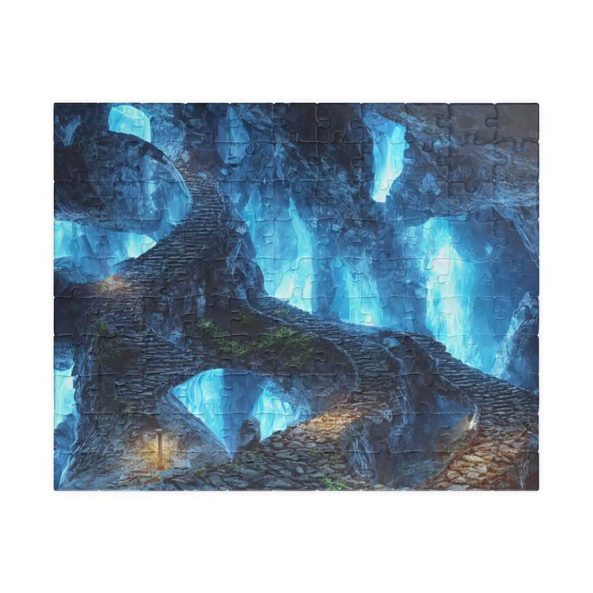 Puzzle | Icy Cavern Painting (110, 252, 500, 1014-piece)