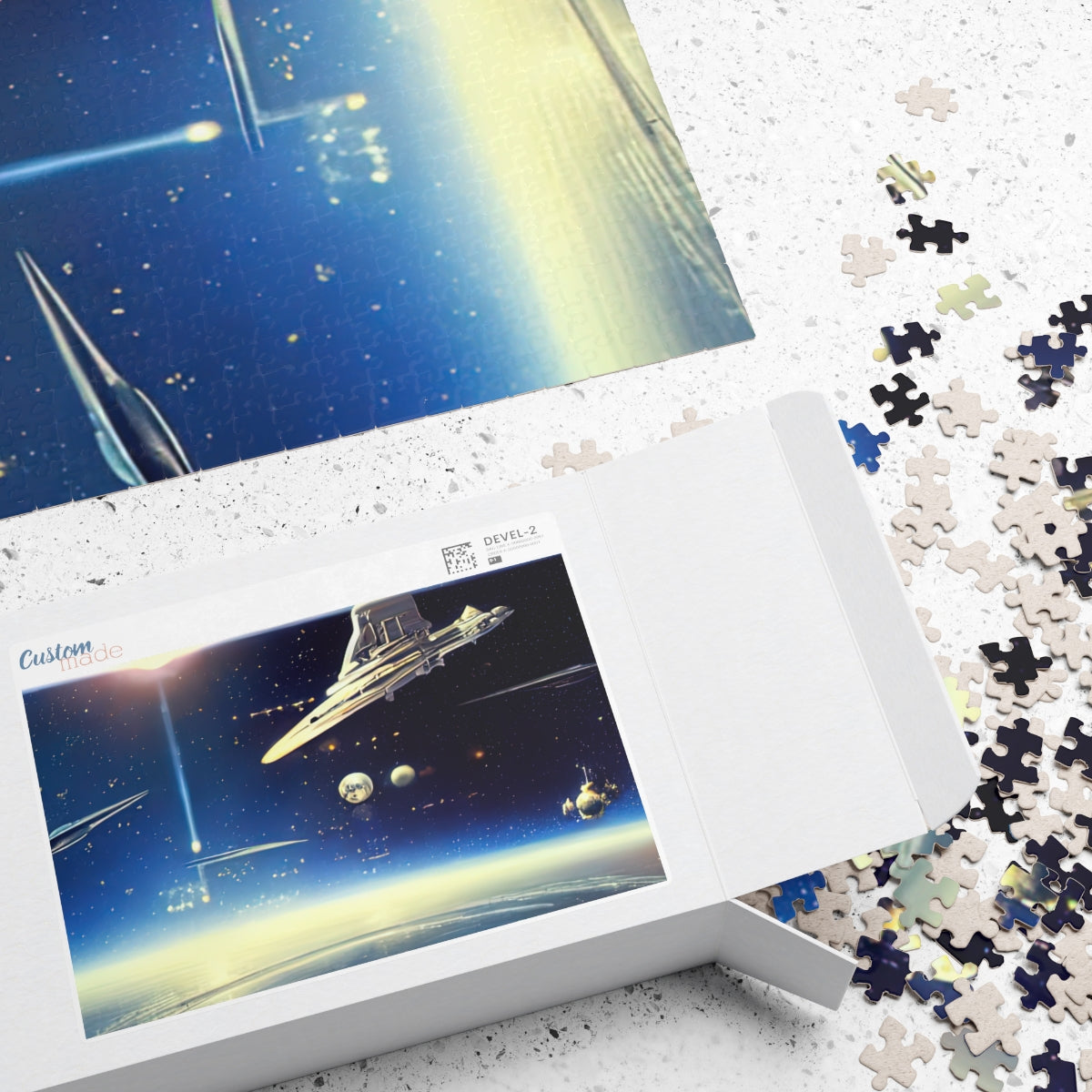 Puzzle (110, 252, 500, 1014-piece) | 80's Space Scene