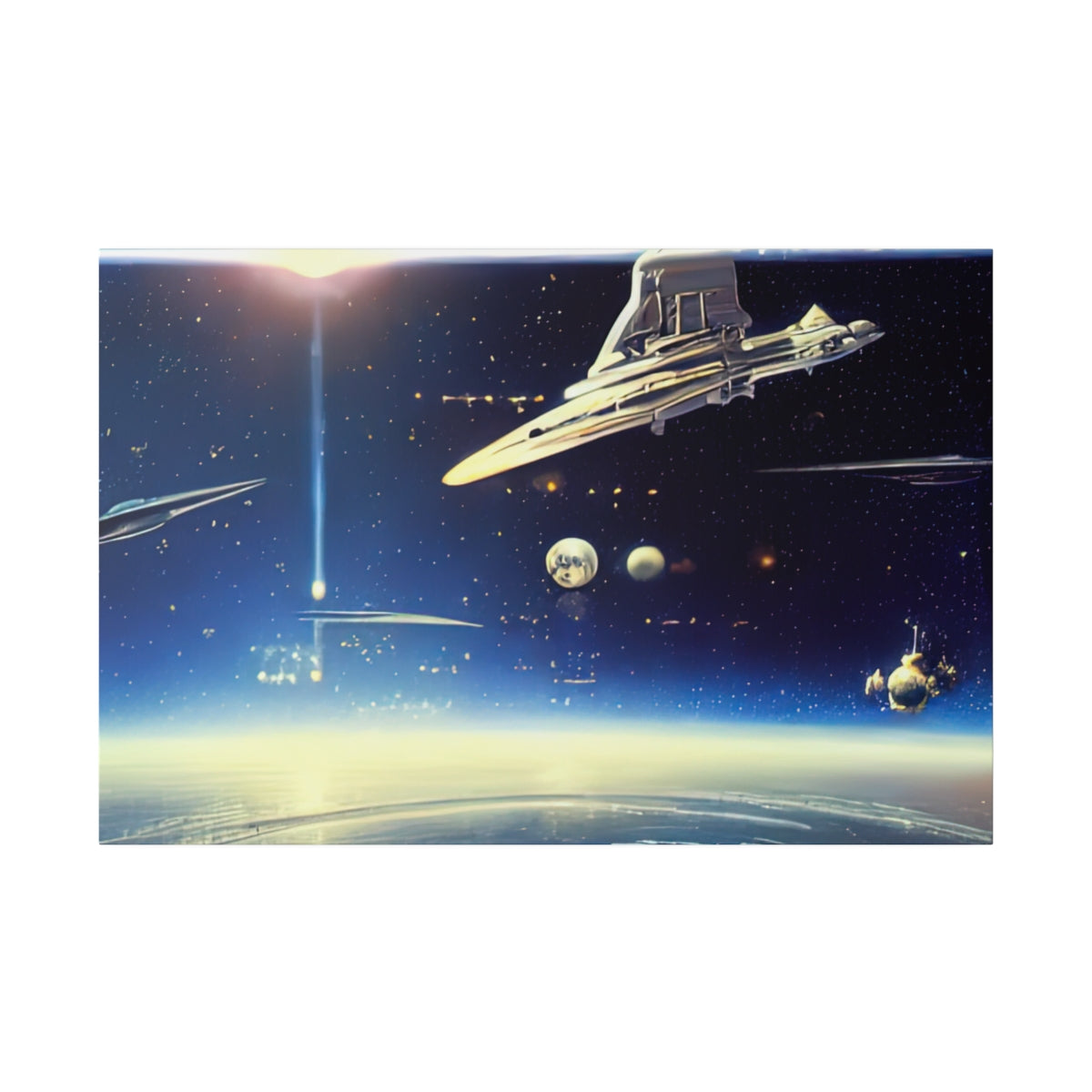 Canvas Print | 80's Space Scene
