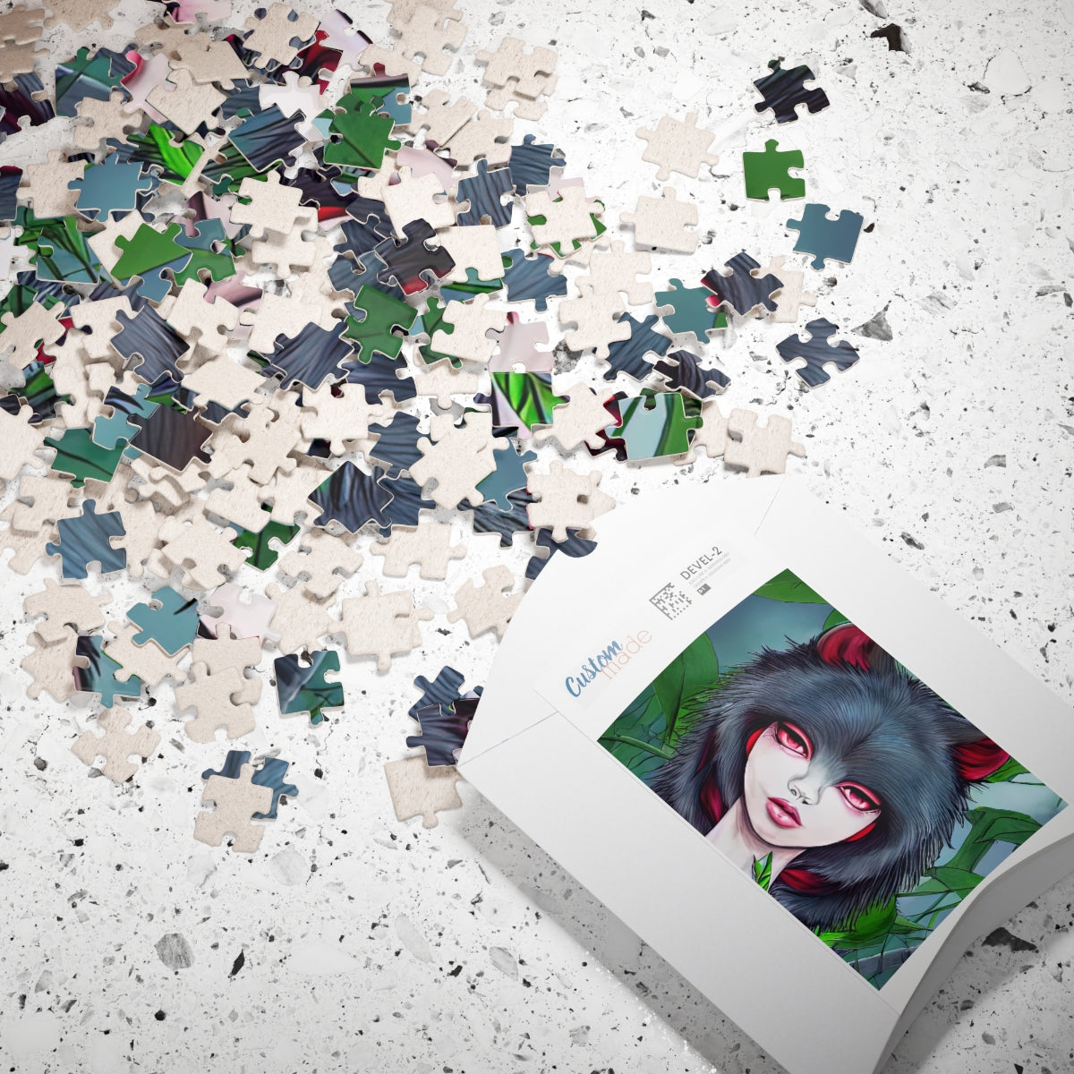 Puzzle (110, 252, 500, 1014-piece) | Wolf-Girl Hybrid