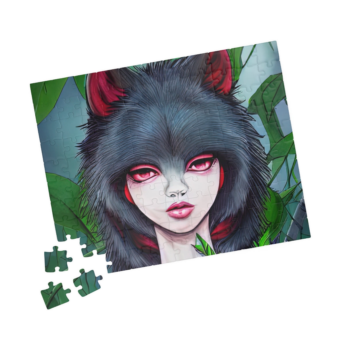 Puzzle (110, 252, 500, 1014-piece) | Wolf-Girl Hybrid