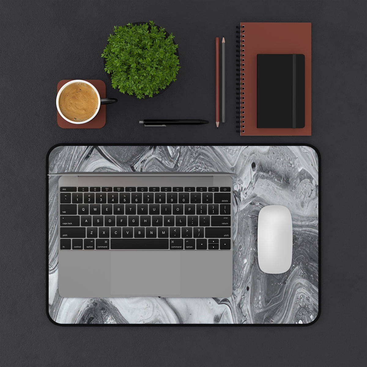 Desk Mat | Old Gray Marble