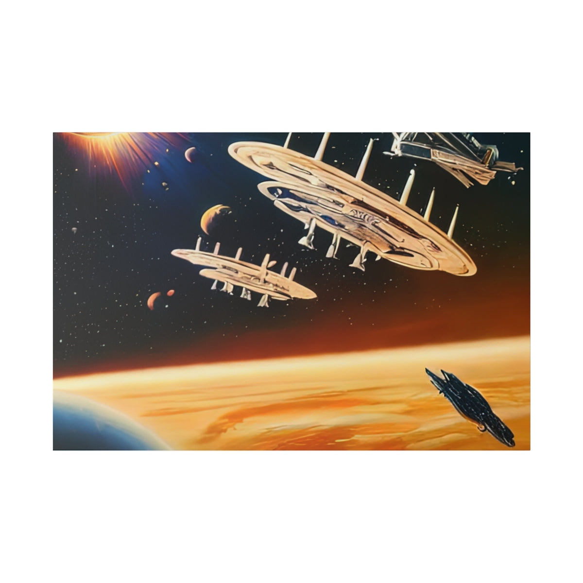 Canvas Print | 90's Space Scene