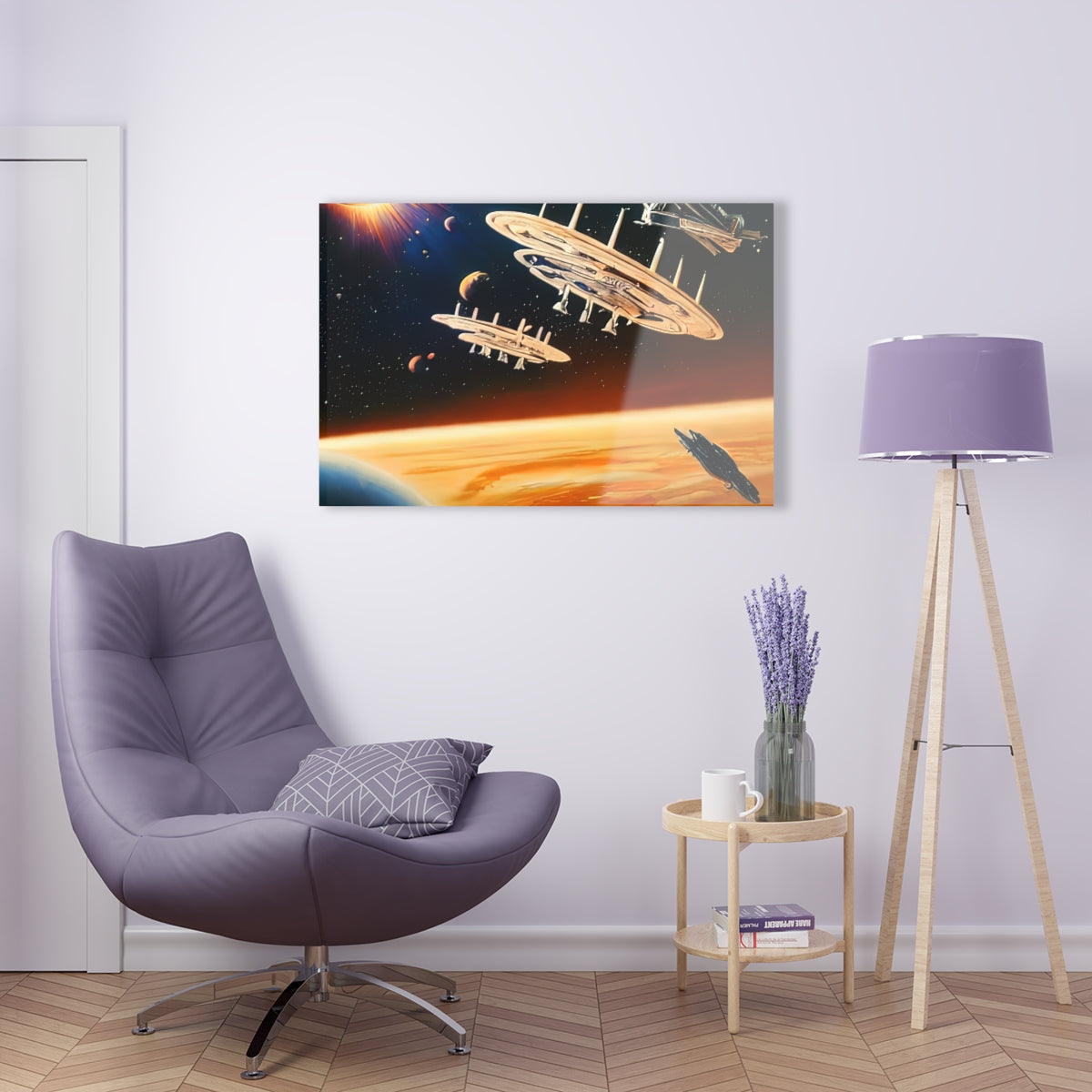 Acrylic Print | 90's Space Scene