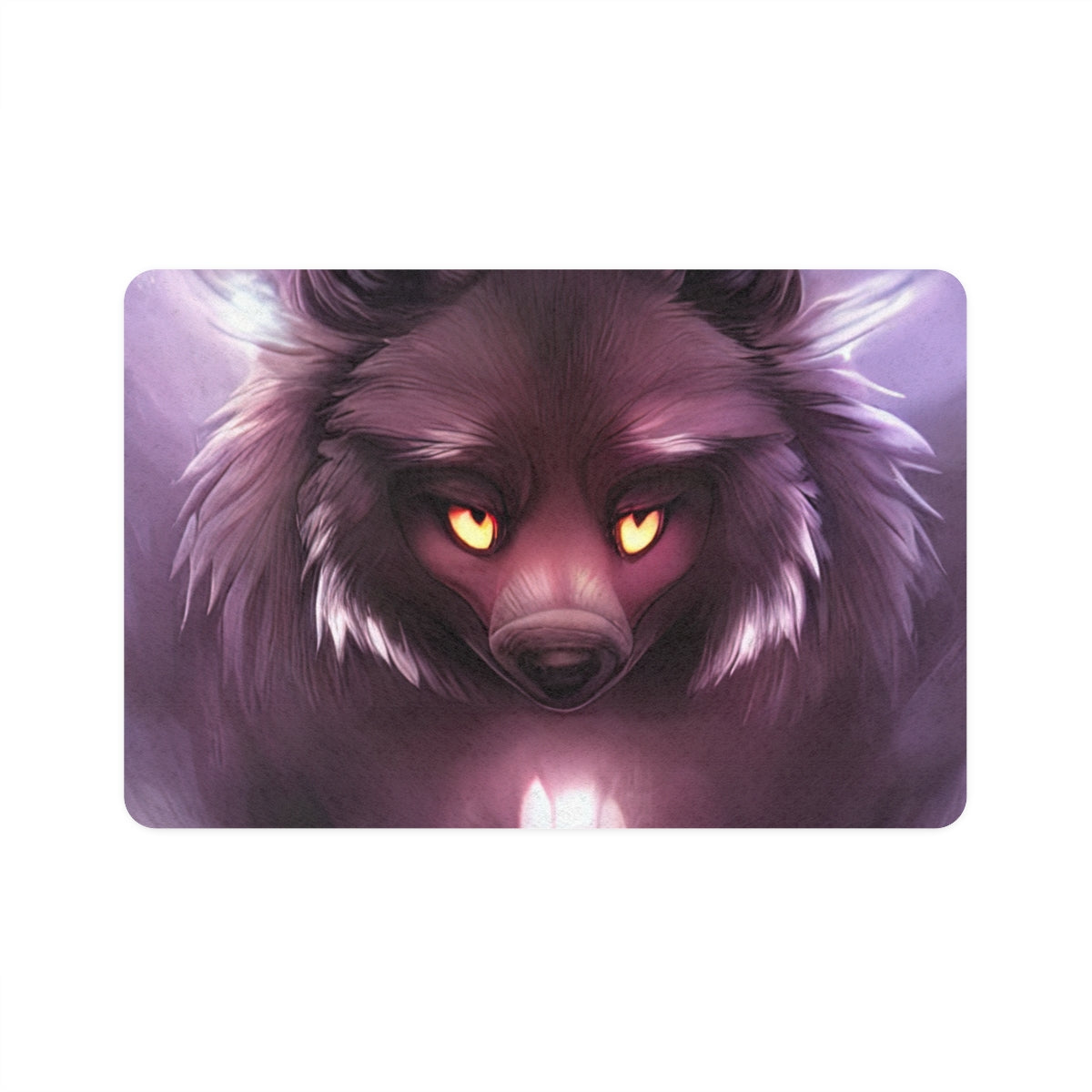 Pet Food Mat | Wolf Praying