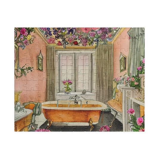Puzzle (110, 252, 500, 1014-piece) | Vintage Bathroom