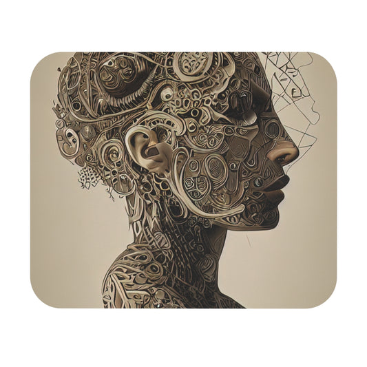 Mouse Pad | Abstract Girl Art (Rectangle)
