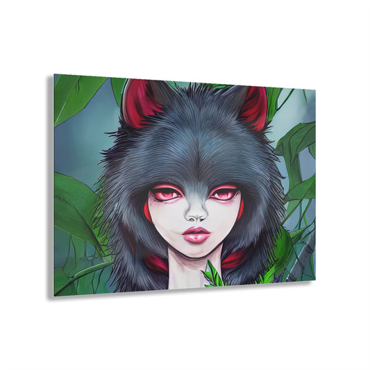 Acrylic Print | Wolf-Girl Hybrid