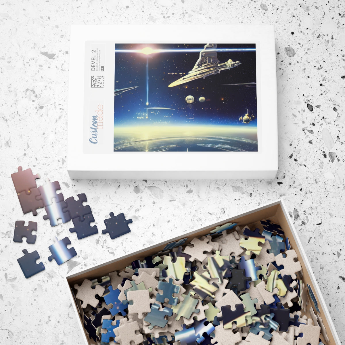 Puzzle (110, 252, 500, 1014-piece) | 80's Space Scene