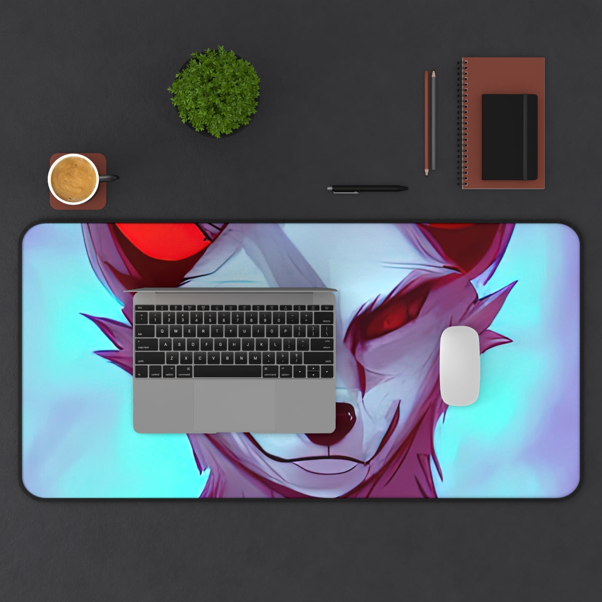 Desk Mat | White Haired Fox