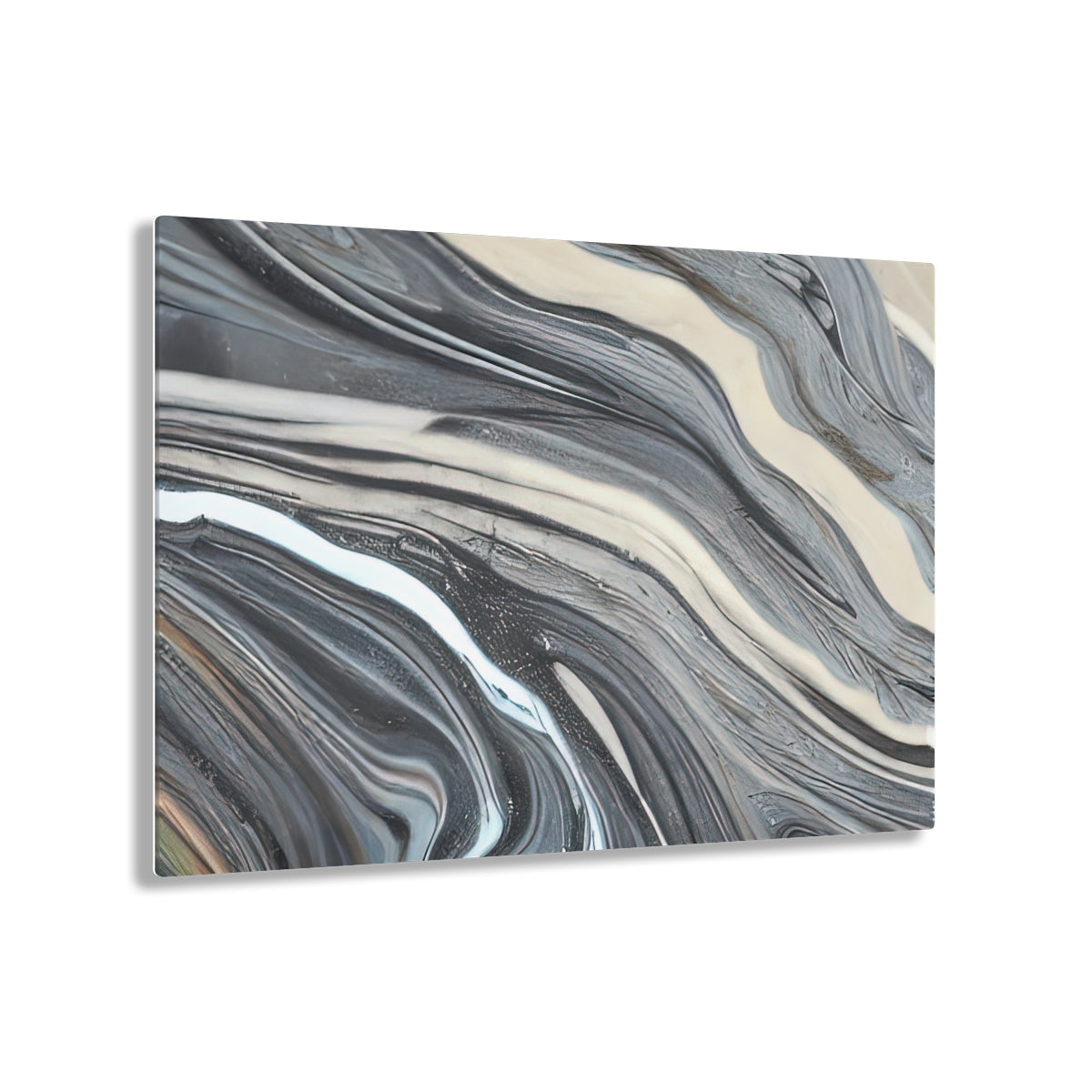 Acrylic Print | Blue-Gray Marble