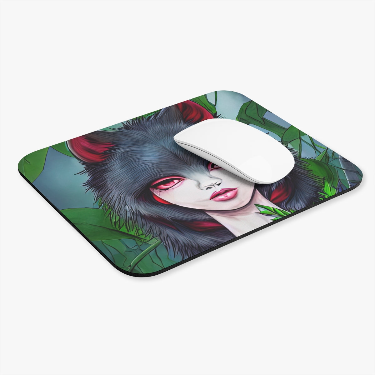 Mouse Pad | Wolf-Girl Hybrid (Rectangle)