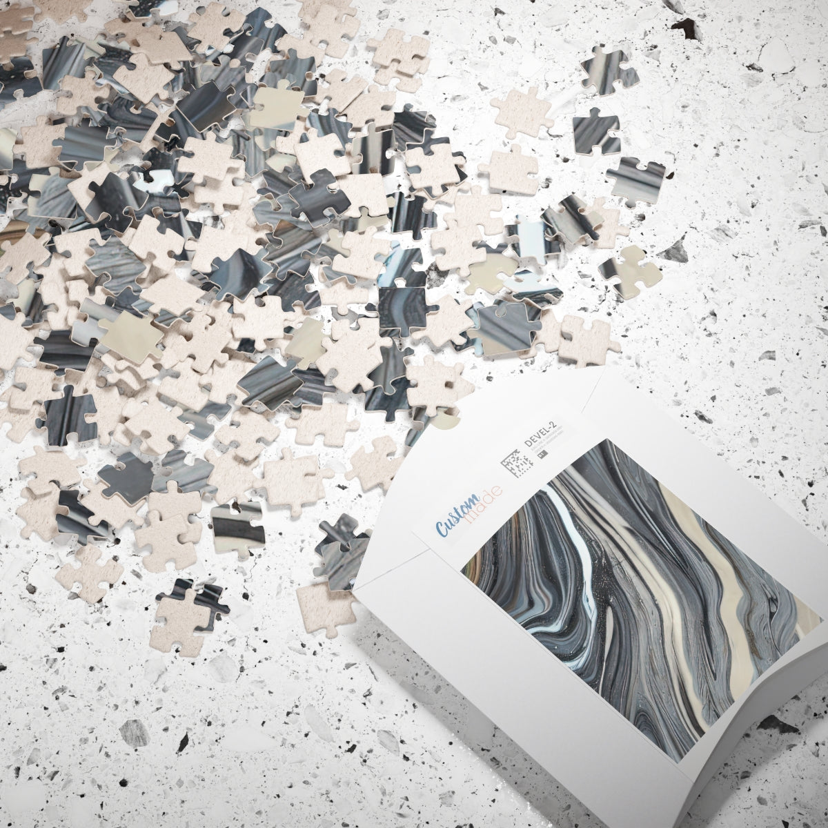 Puzzle (110, 252, 500, 1014-piece) | Blue-Gray Marble