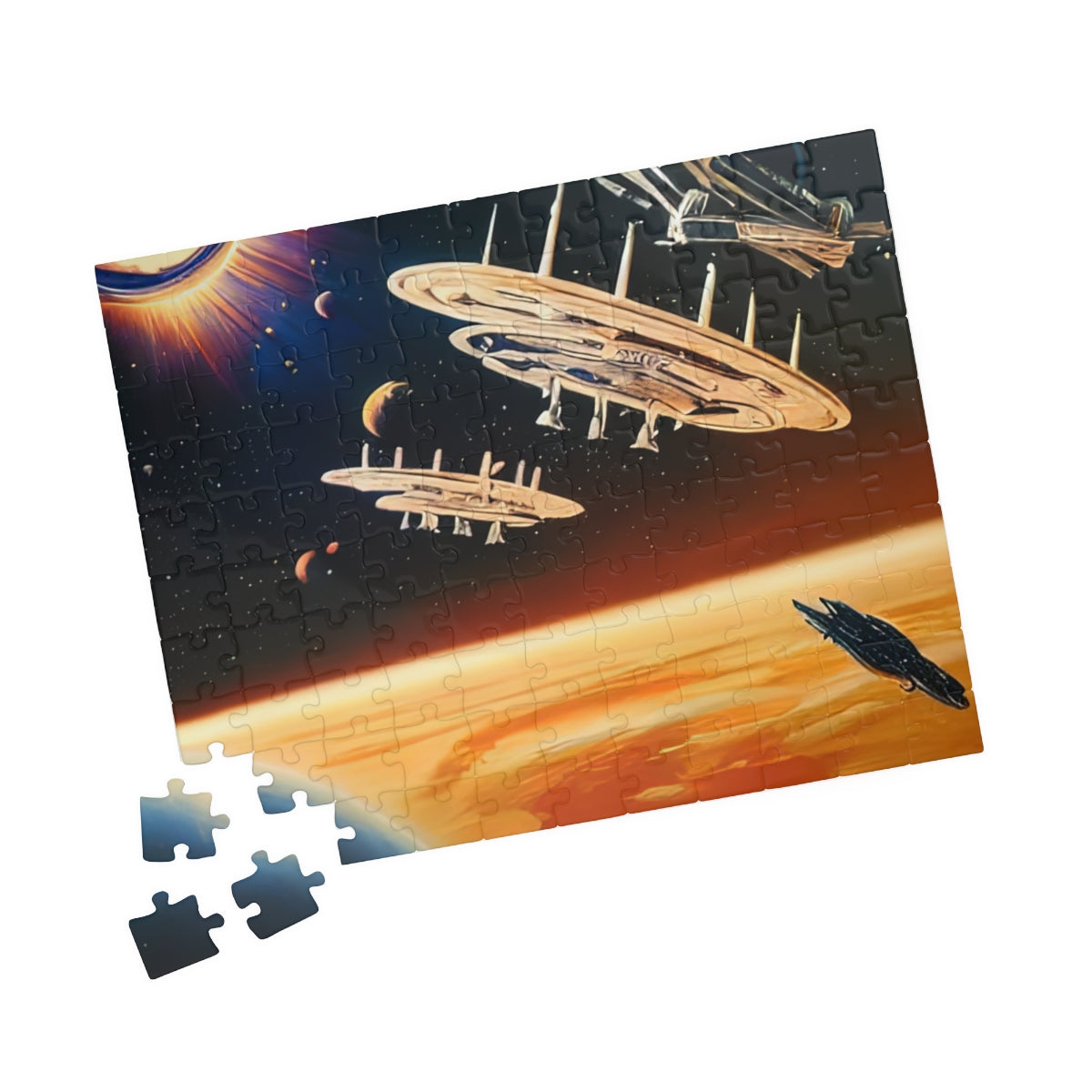 Puzzle (110, 252, 500, 1014-piece) | 90's Space Scene
