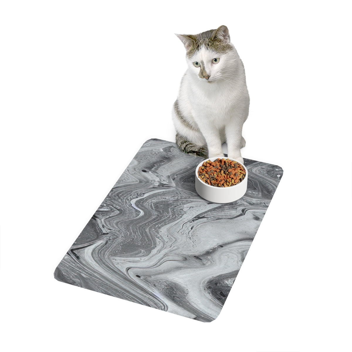 Pet Food Mat | Old Gray Marble