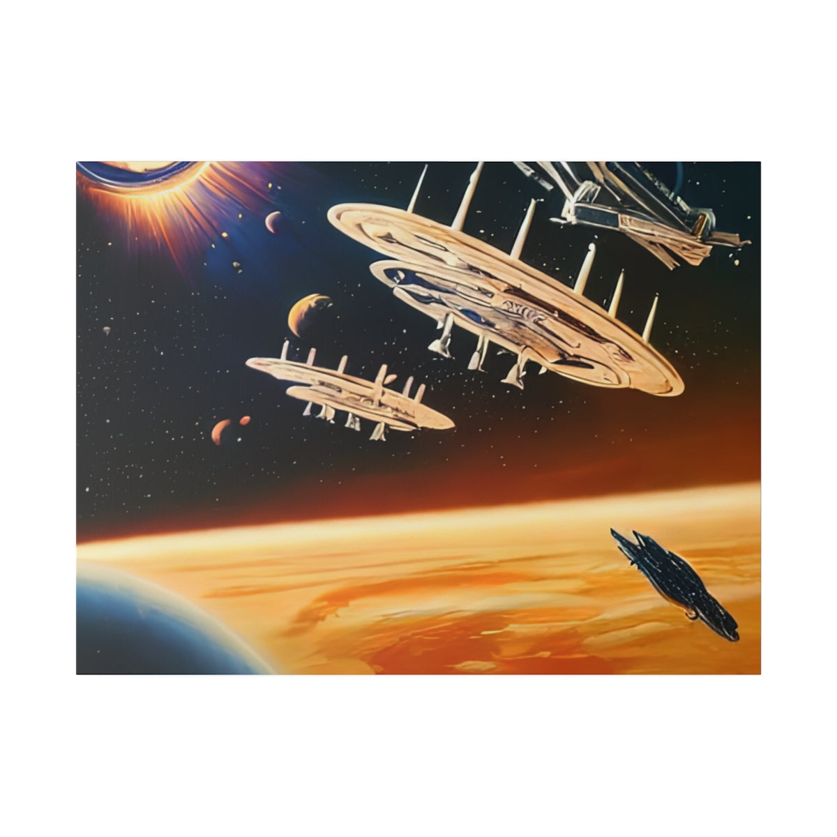Canvas Print | 90's Space Scene