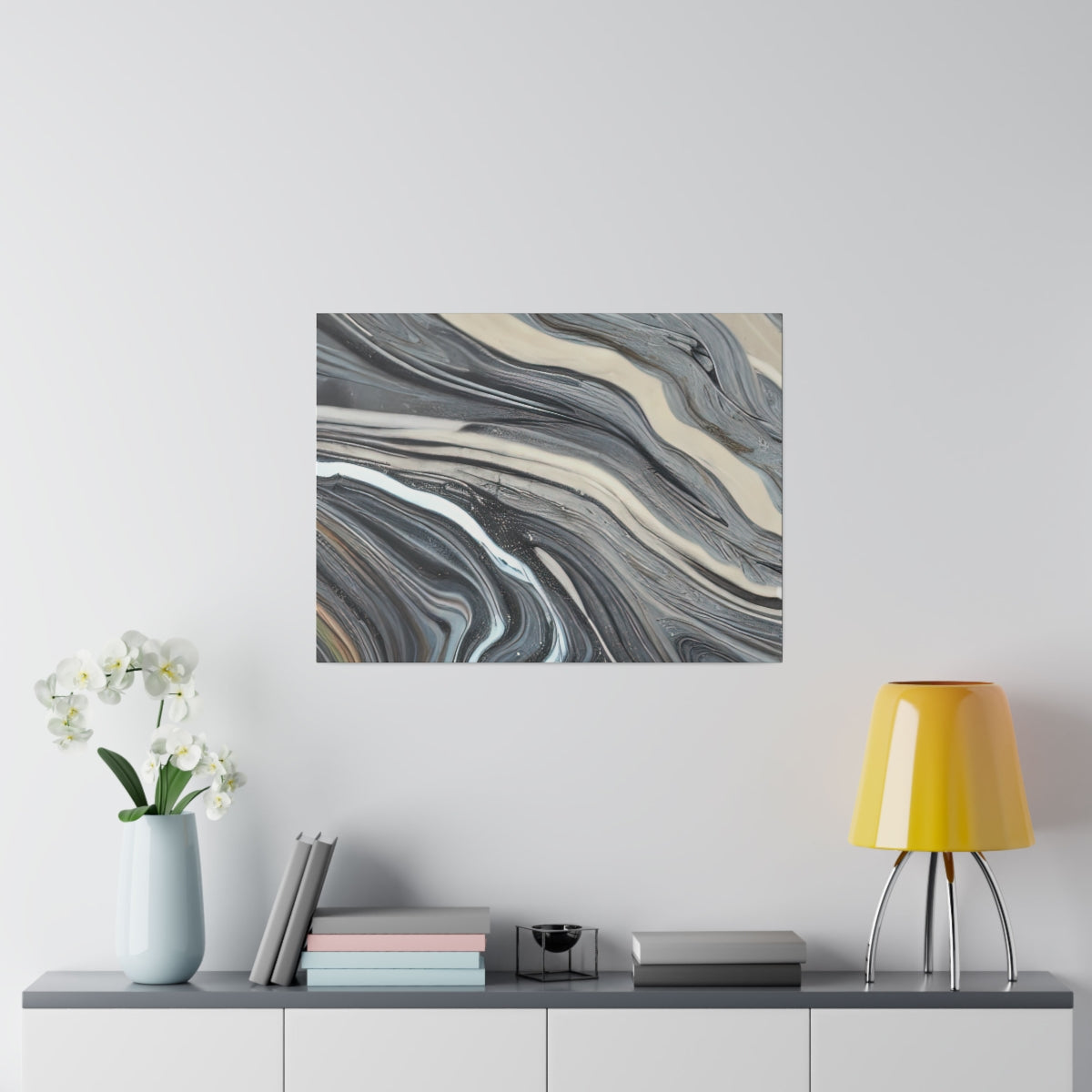 Canvas Print | Blue-Gray Marble