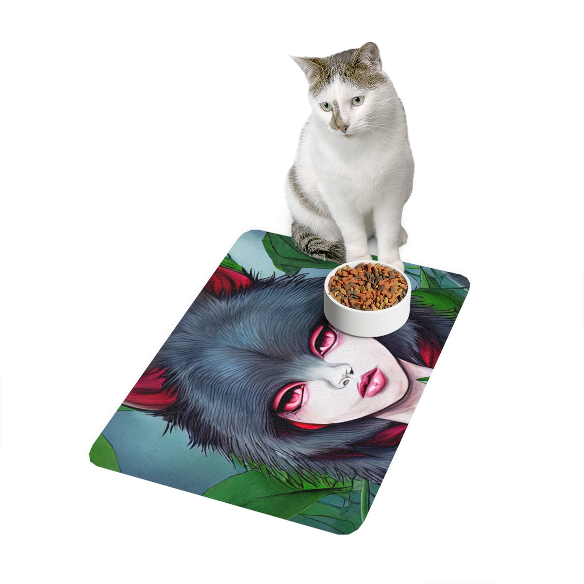 Pet Food Mat | Wolf-Girl Hybrid