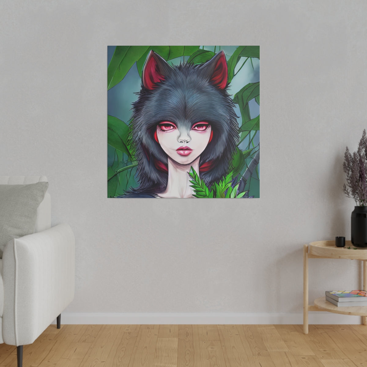 Canvas Print | Wolf-Girl Hybrid