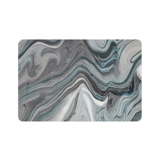 Pet Food Mat | Abstract Gray Marble