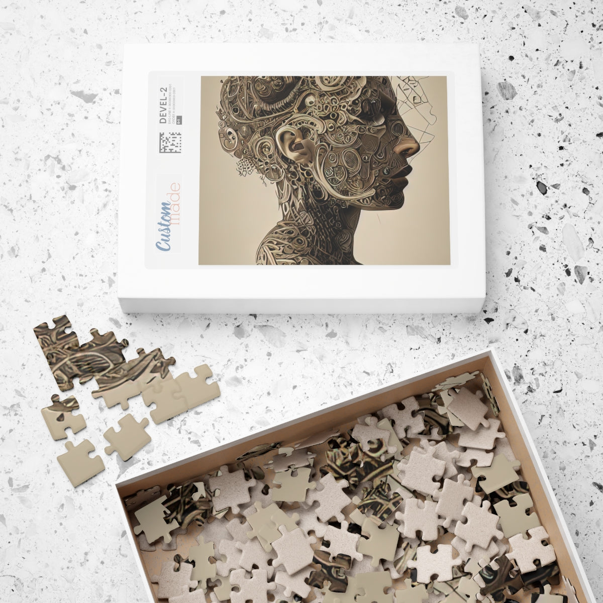 Puzzle (110, 252, 500, 1014-piece) | Abstract Girl Art