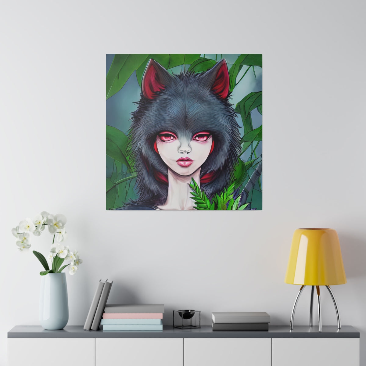 Canvas Print | Wolf-Girl Hybrid