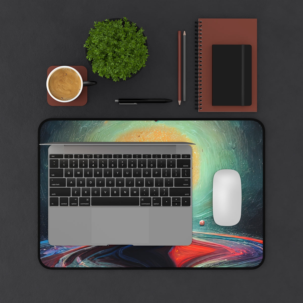 Desk Mat | Wavy Galaxy