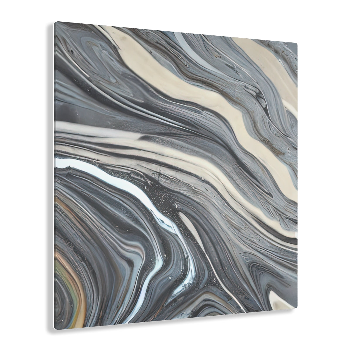 Acrylic Print | Blue-Gray Marble