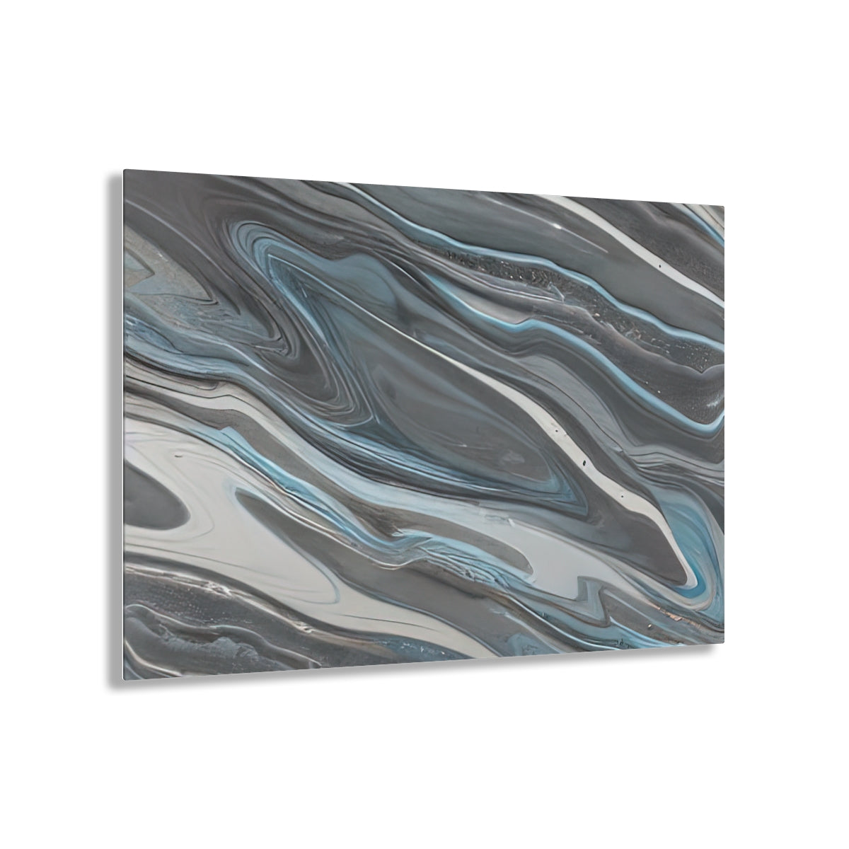 Acrylic Print | Blue-Gray Marble Ii