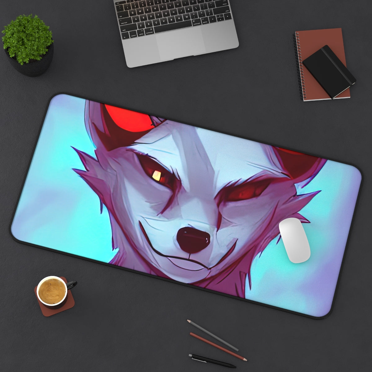 Desk Mat | White Haired Fox