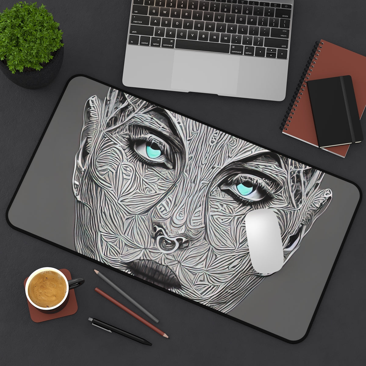 Desk Mat | Abstract Girl