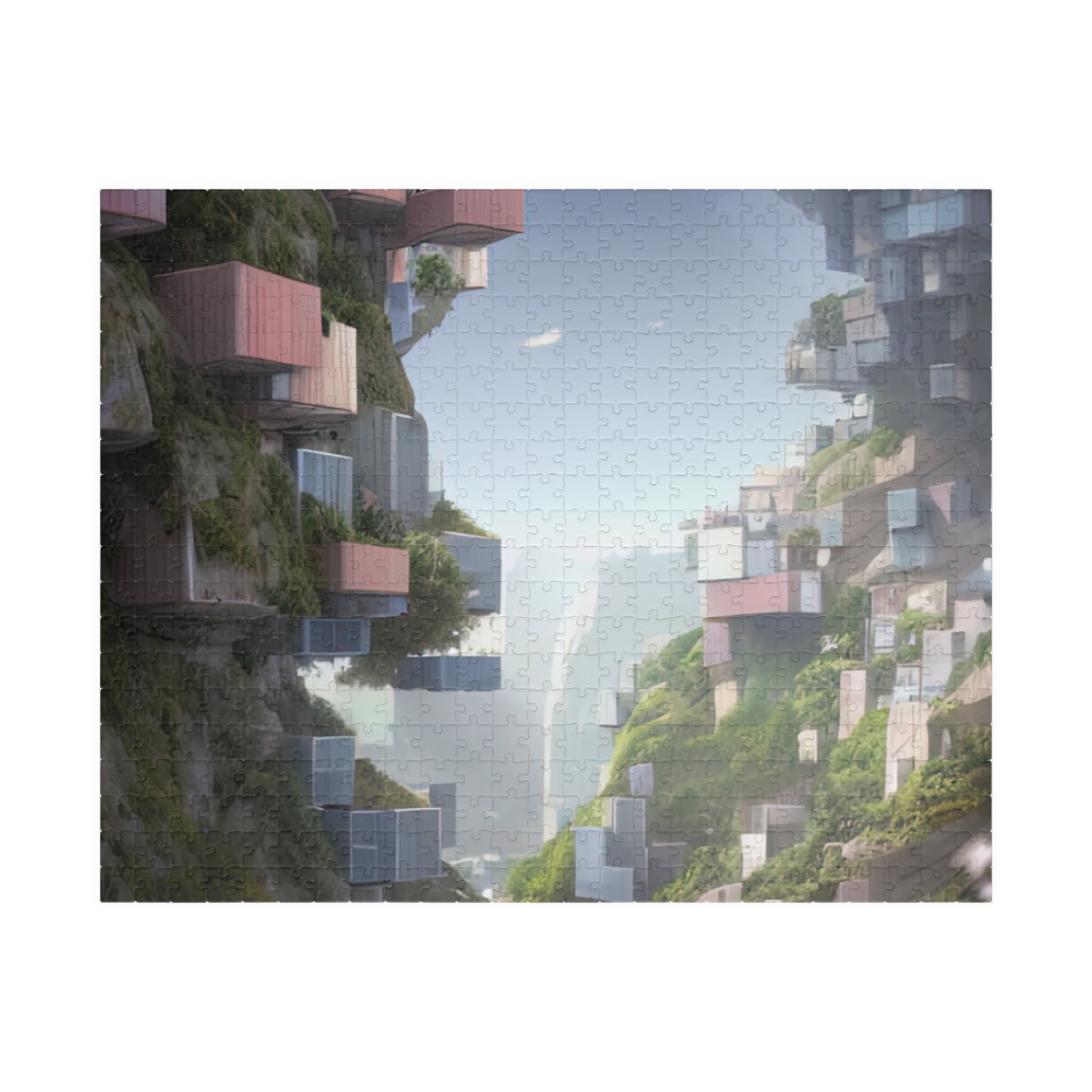 Puzzle (110, 252, 500, 1014-piece) | Brick-Layered City